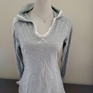 New Soffe Grey Hooded Pullover Large